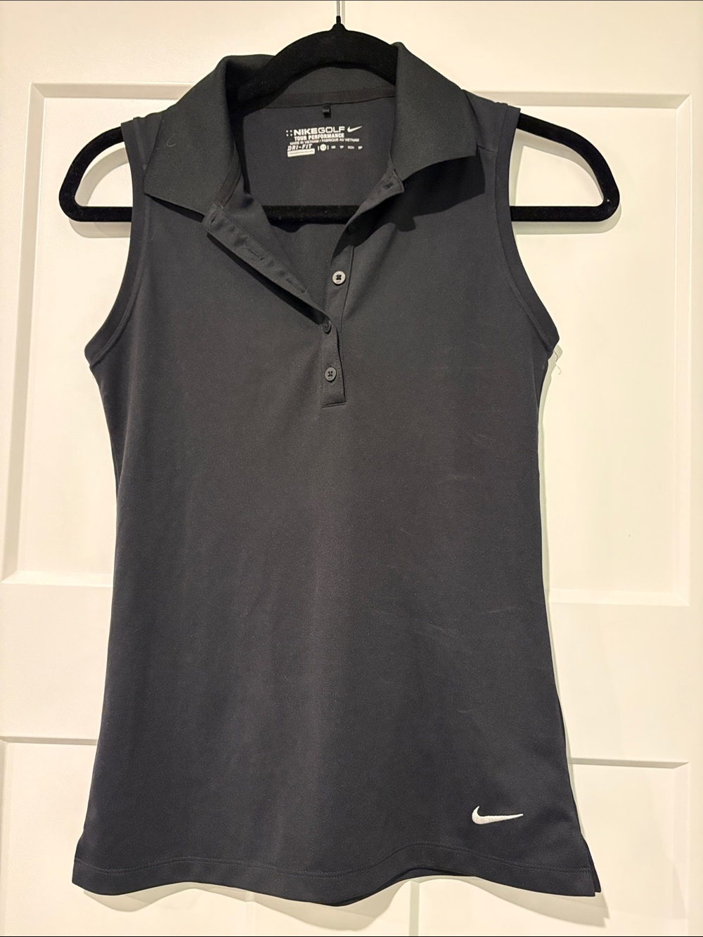 Nike Women’s Sleeveless Golf Polo - Black